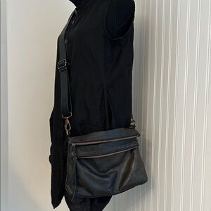 Margot Buttery Black Leather Crossbody Bag - Classic Minimalist